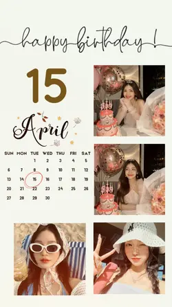 BIRTHDAY 15 APRIL