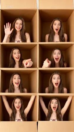 Cardboard photoshoot