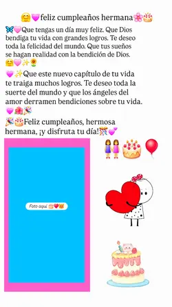 Cumpleaños hermana