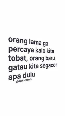 org lama ga percaya