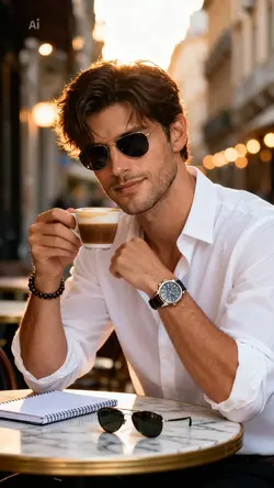 aesthetic café scene