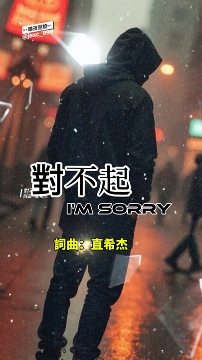 對不起I'm sorry