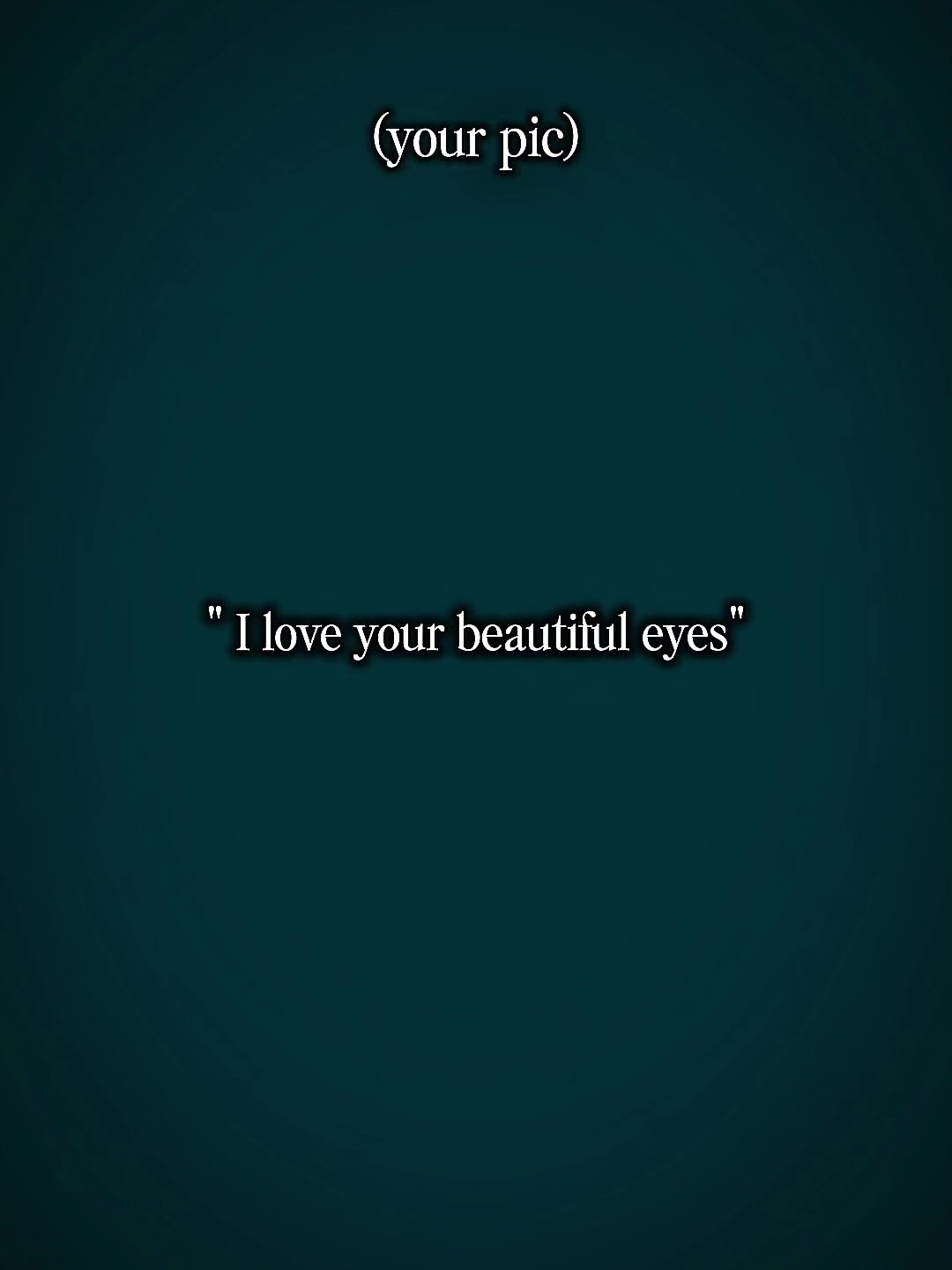 Je t'aime belle..