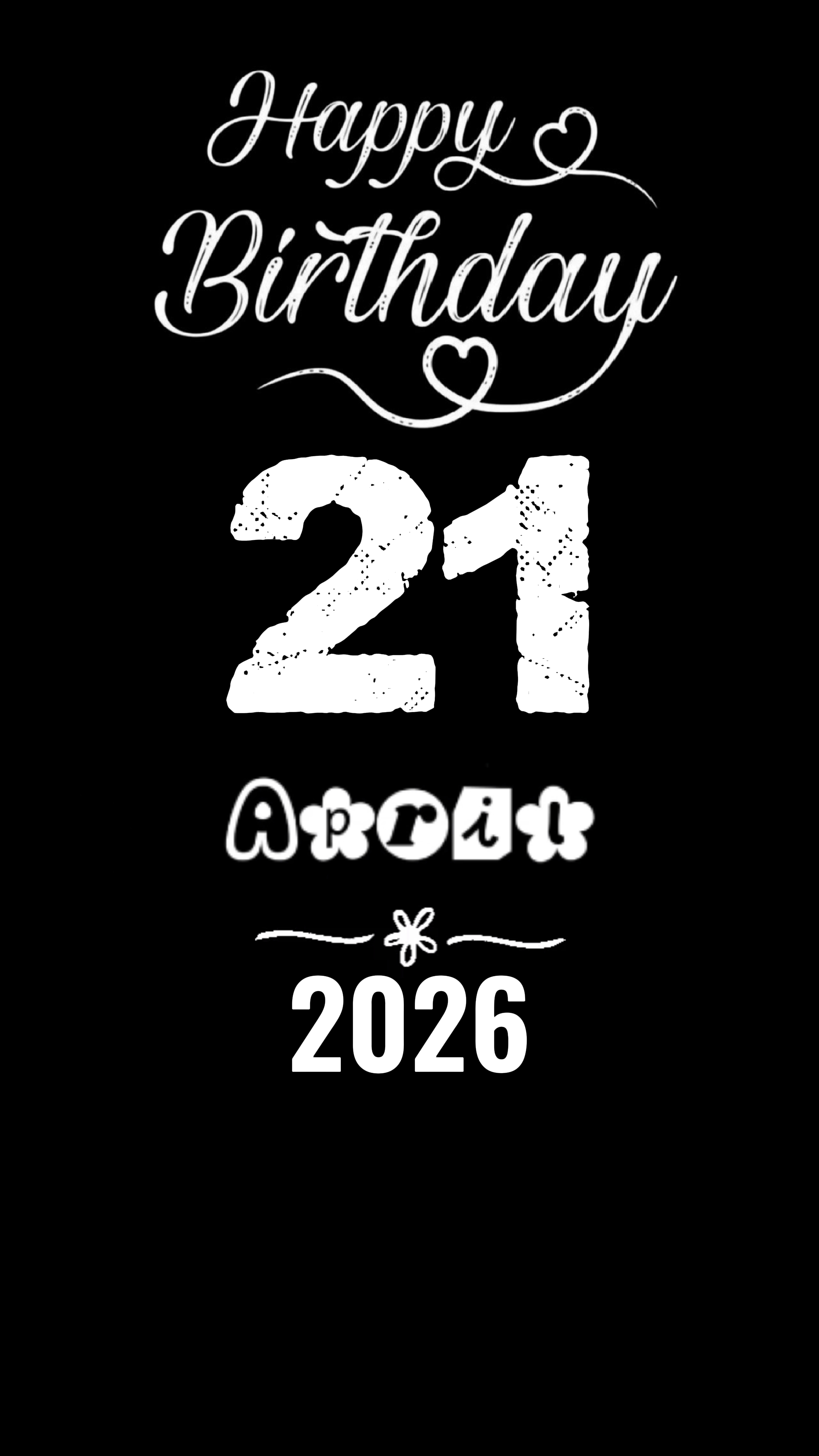ANNIVERSAIRE LE 21 AVRIL