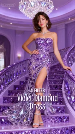 Violet Diamond Dress