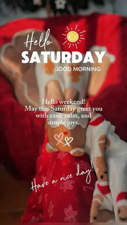Hello Saturday 🌞