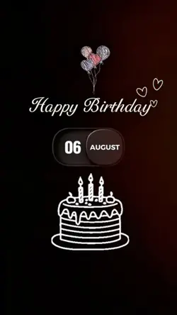 HBD 6 AUGUST 2026 