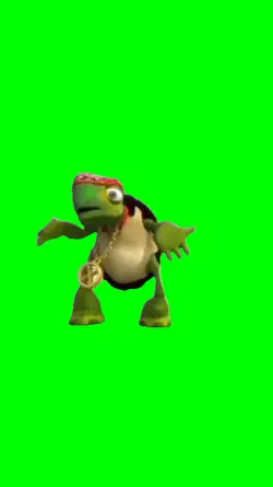 Funny turtle dancing