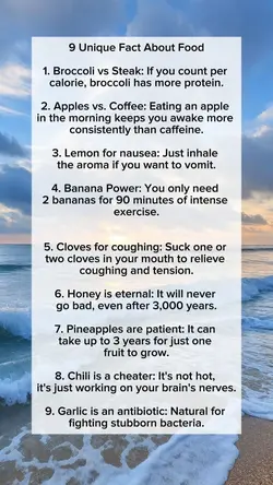 Unique fact food