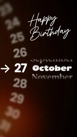 HBD 27 OCTOBER