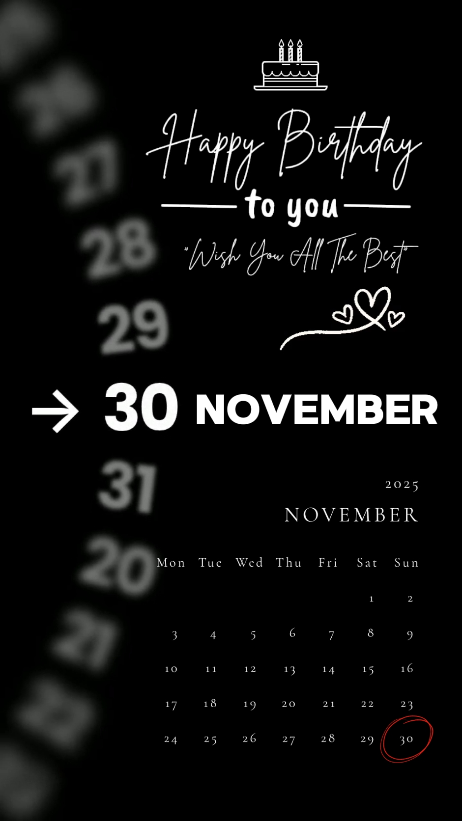 Happybirthday 30Nov