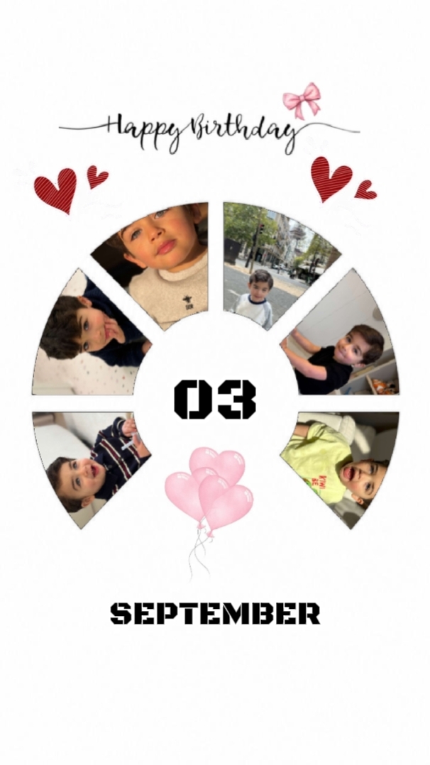 HBD HIJO 3 DE SEPTIEMBRE