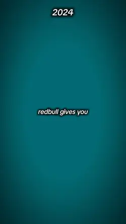 Redbull gives u wing
