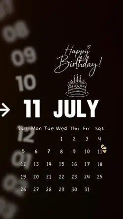 HBD 11 July