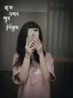 রাত এখন খুব নিঝুম 