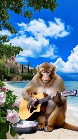 Monkey cutout