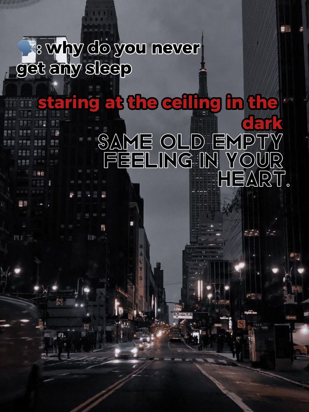 why do u never sleep