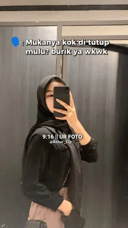 mukanya kok ditutup