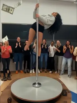 into pole dancer