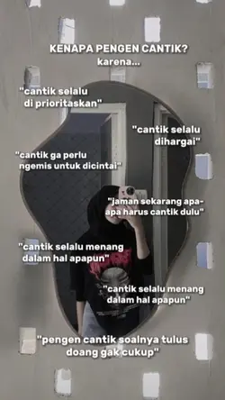 alasan pengen cantik