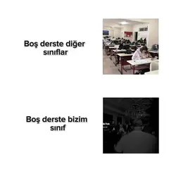 Boş dersler başka...