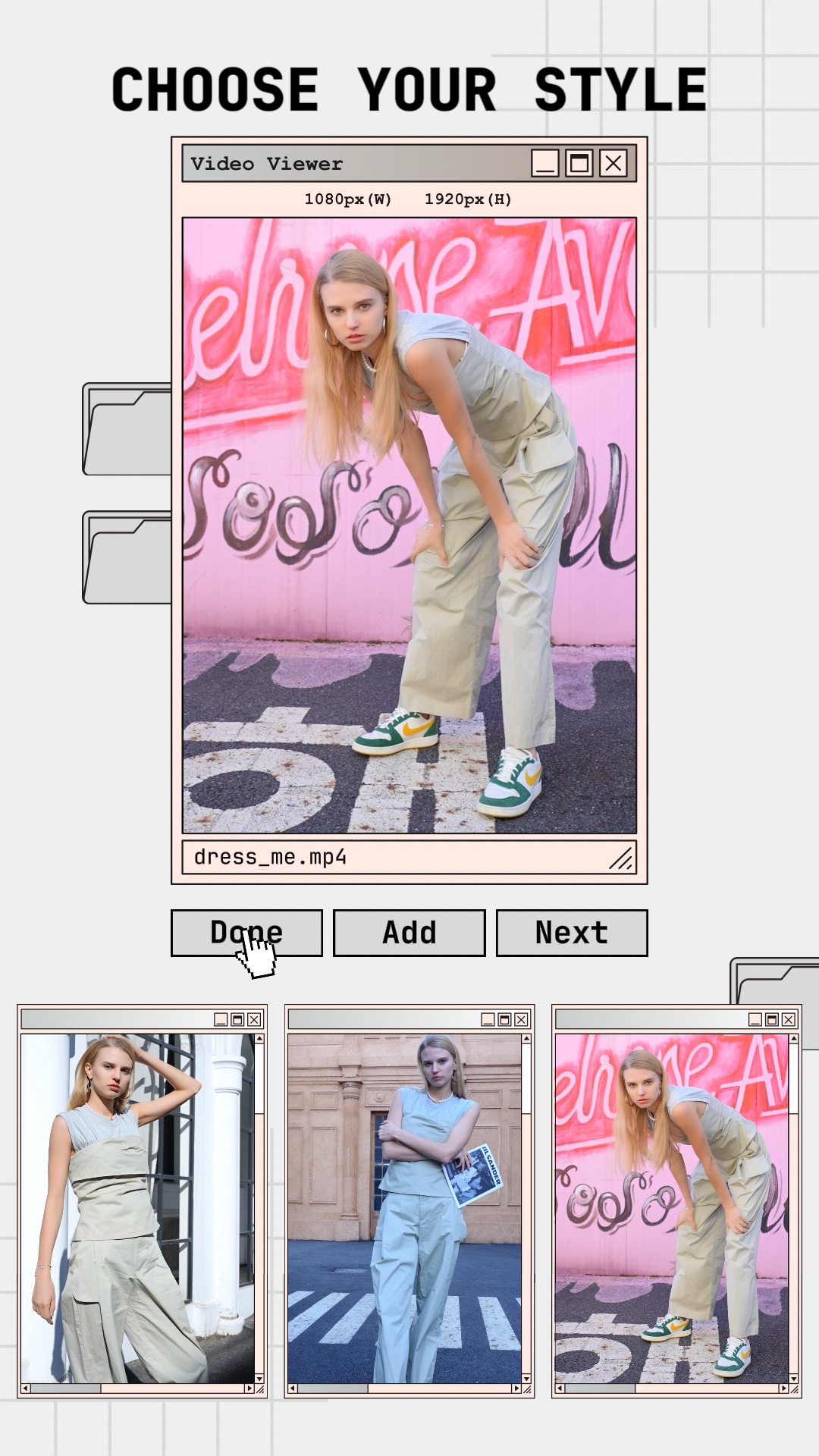 Pantalla de moda para mujer IU Estilo TikTok