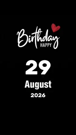 Hbd 29 August 2026