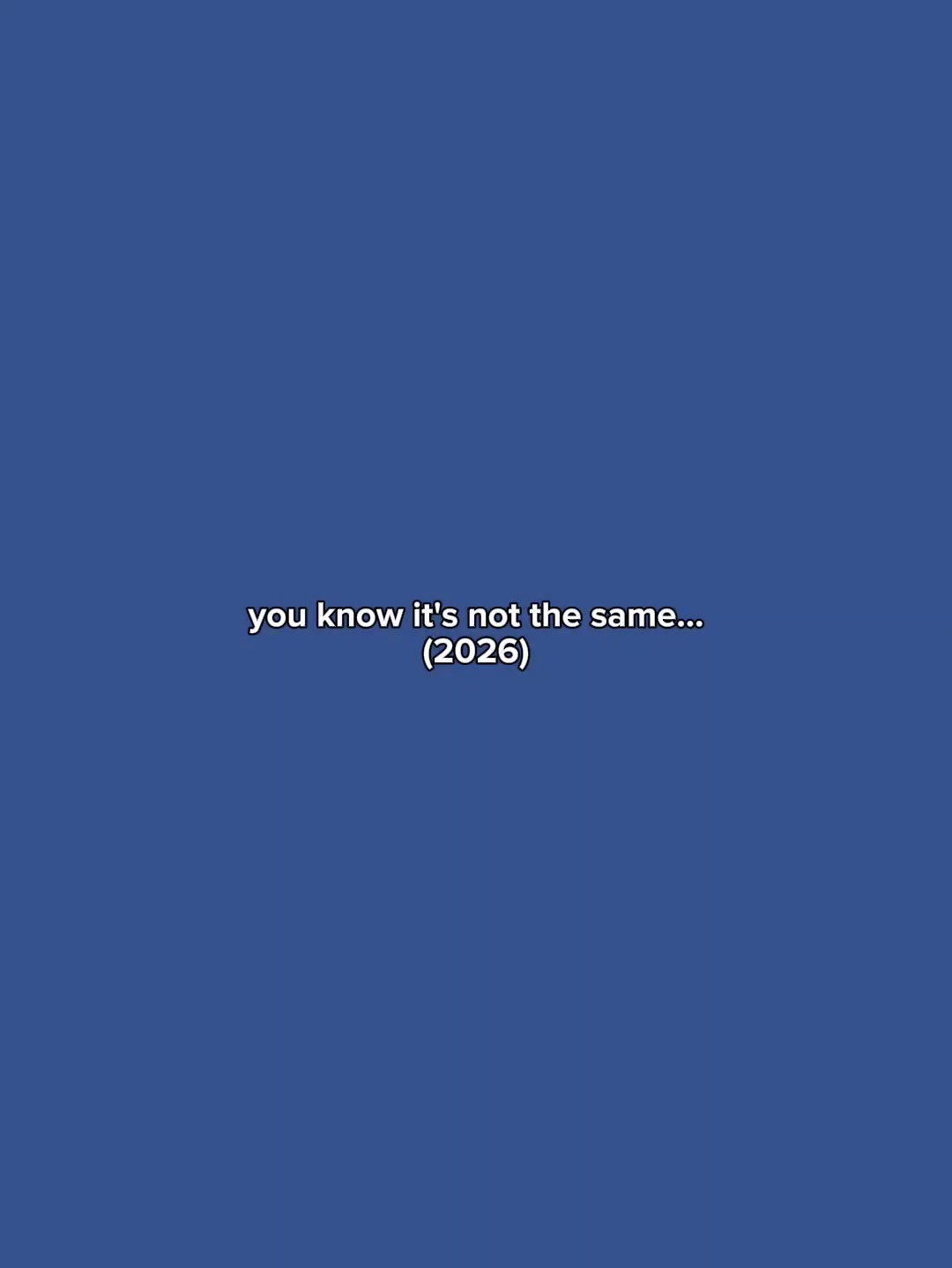 its not the same