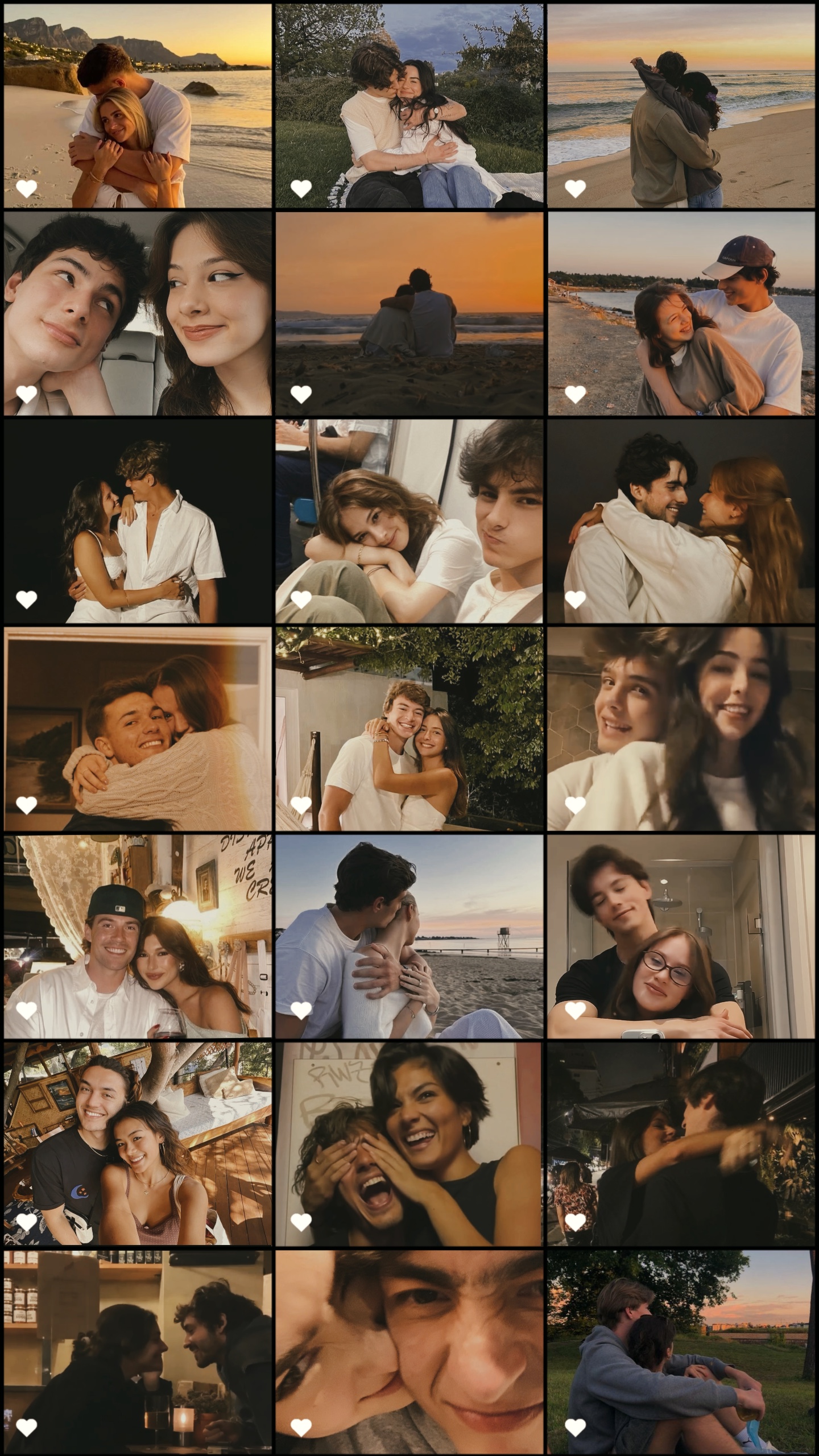 21 pics grid collage