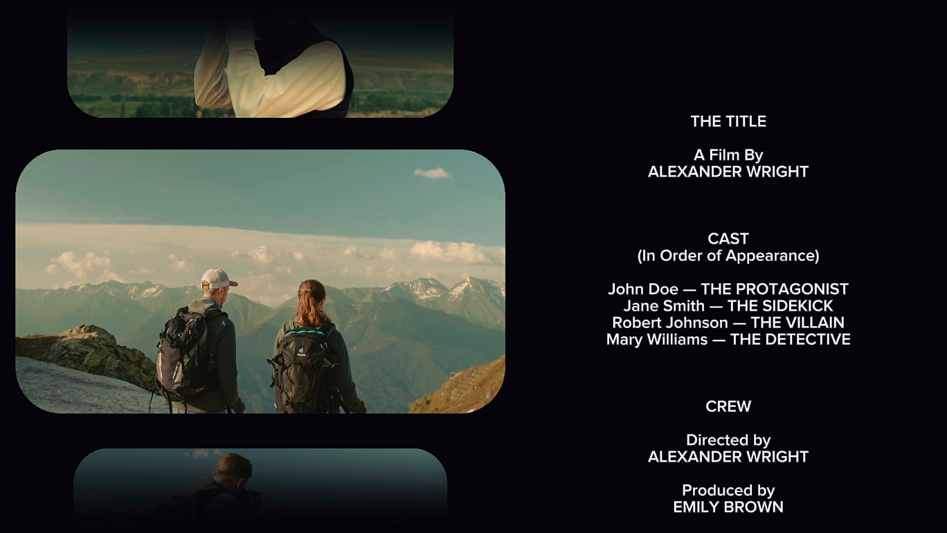 outro credits film