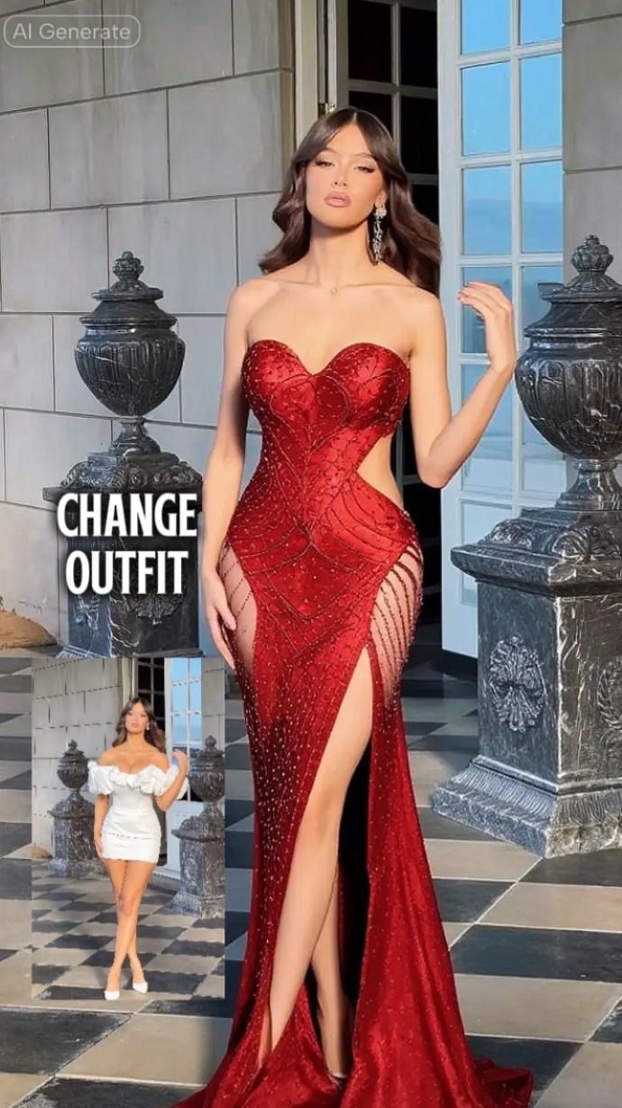 Mudança de roupa AI 