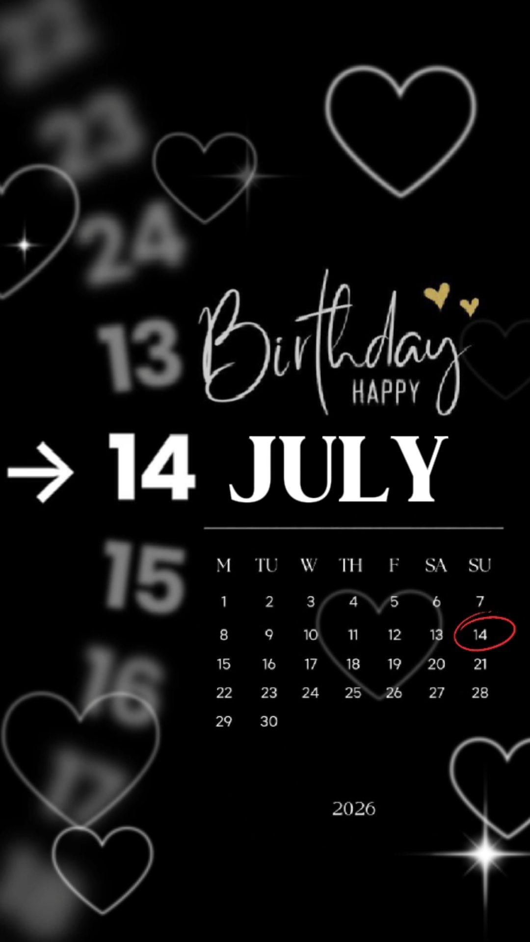 Birthday 14 July