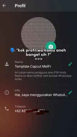 Trend Profil WA aneh