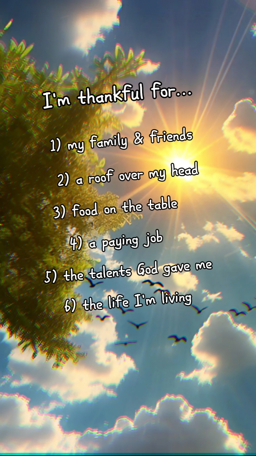 are you thankful?