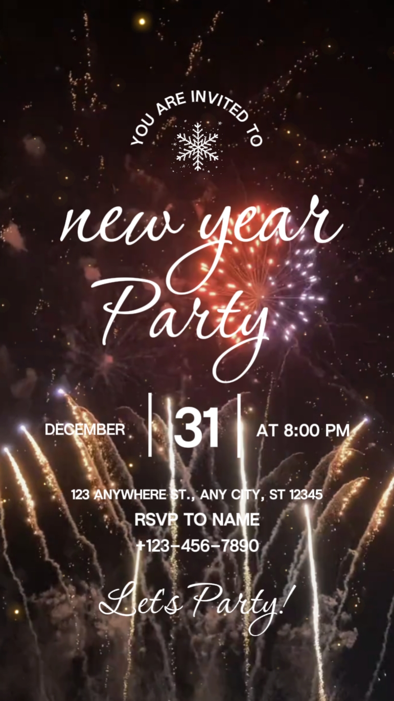 Invitación De Año Nuevo