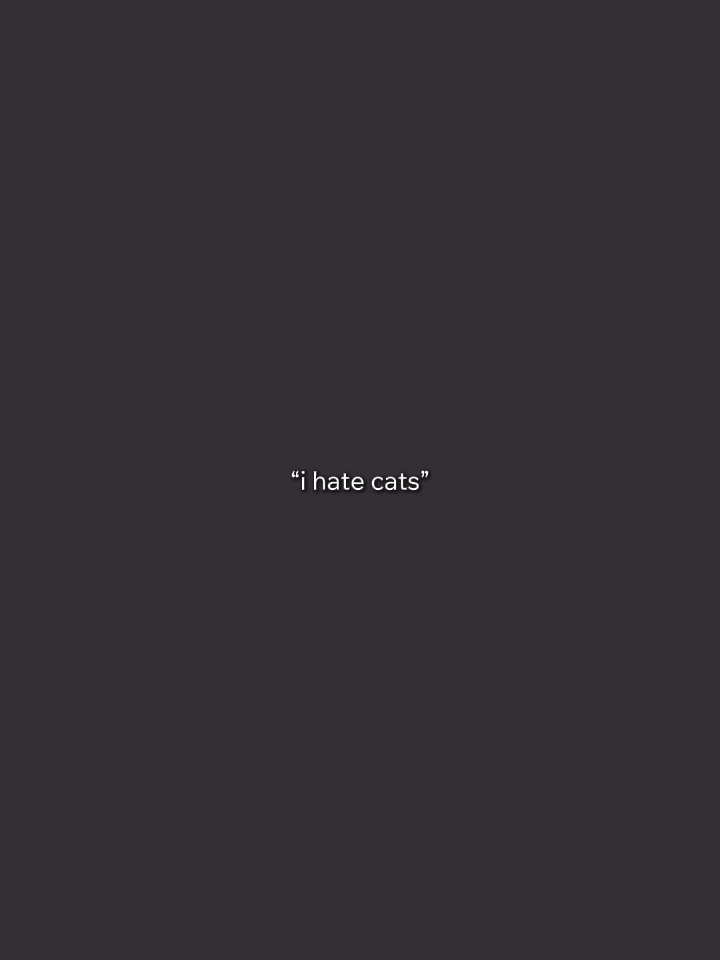Odeio gatos
