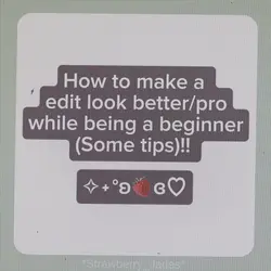 Tips beginner part 1