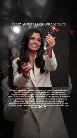 parabéns pra mim 