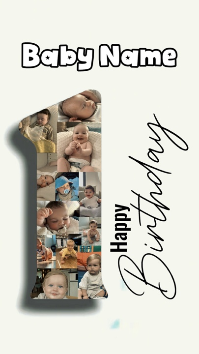 Feliz 1er cumpleaños 