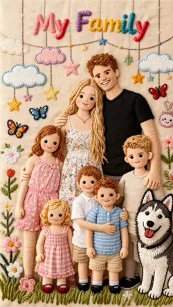 Embroidery My Family