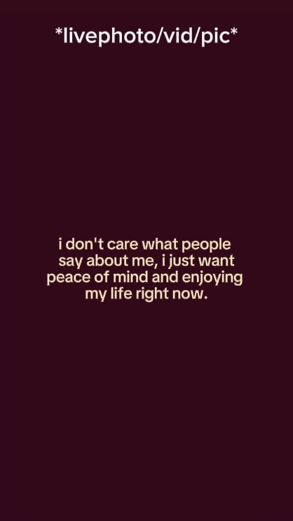 I don't care