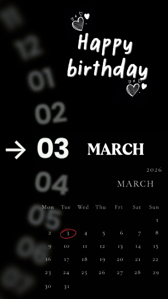 HBD 03 DE MARZO 