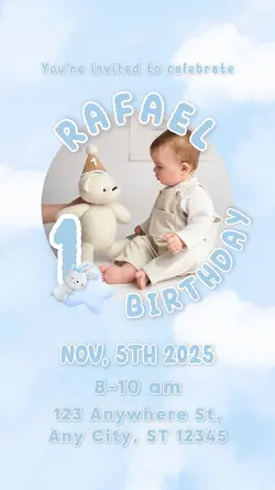 baby birthday inv
