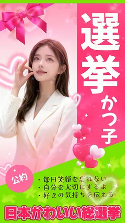 1photo📷AI💕選挙ポスター風