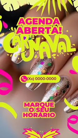 Unhas carnaval