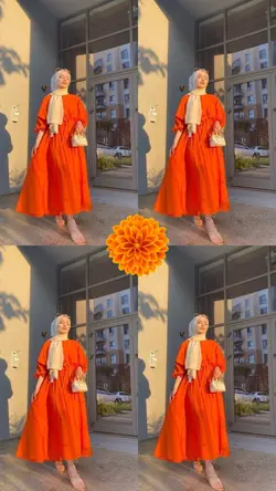 Turuncu Kolaj Şablon