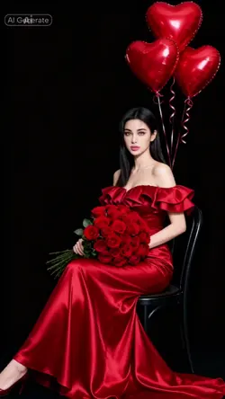 Lady in red