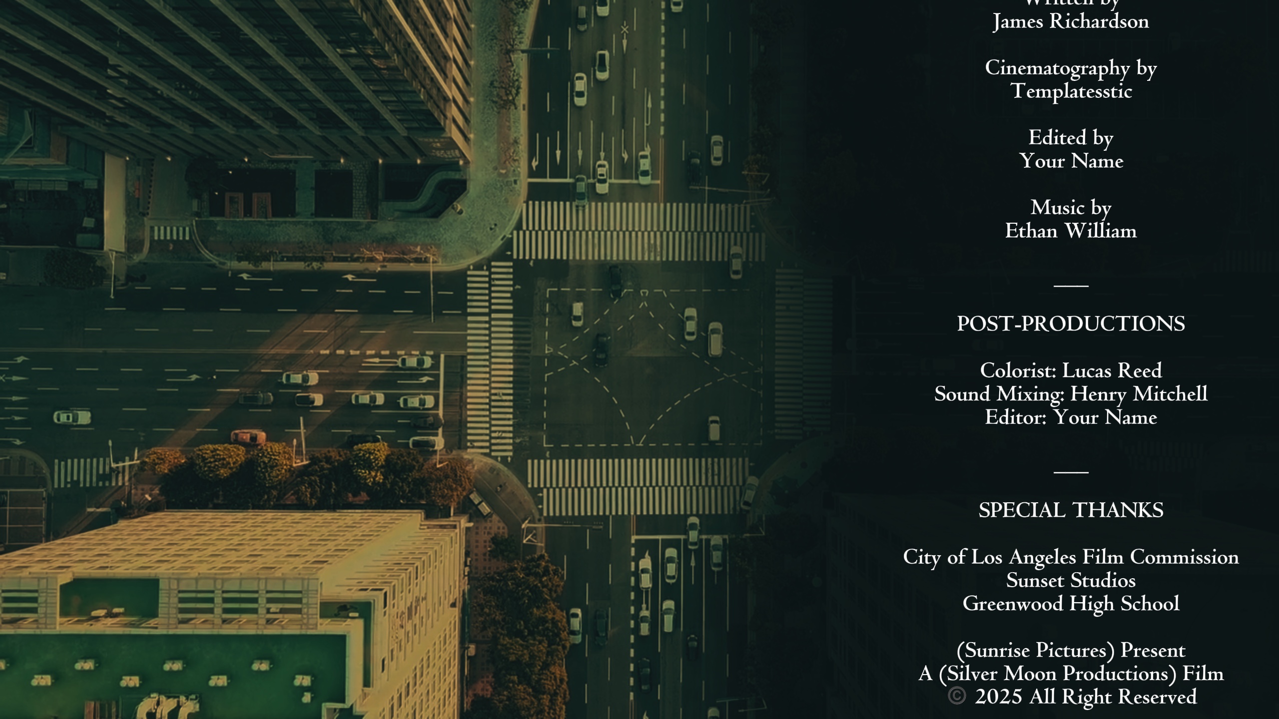 OUTRO CREDITS FILM