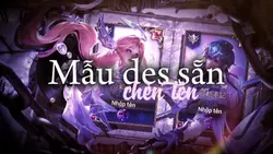 Mẫu des sẵn chèn tên