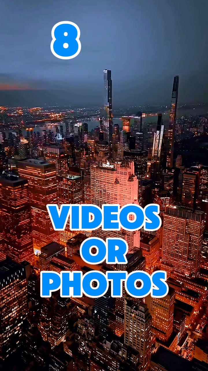 8 video veya fotoğraf 